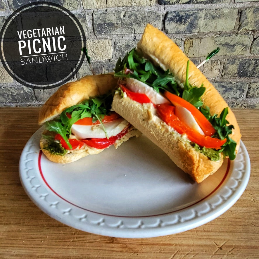 Vegetarian Picnic Sandwich