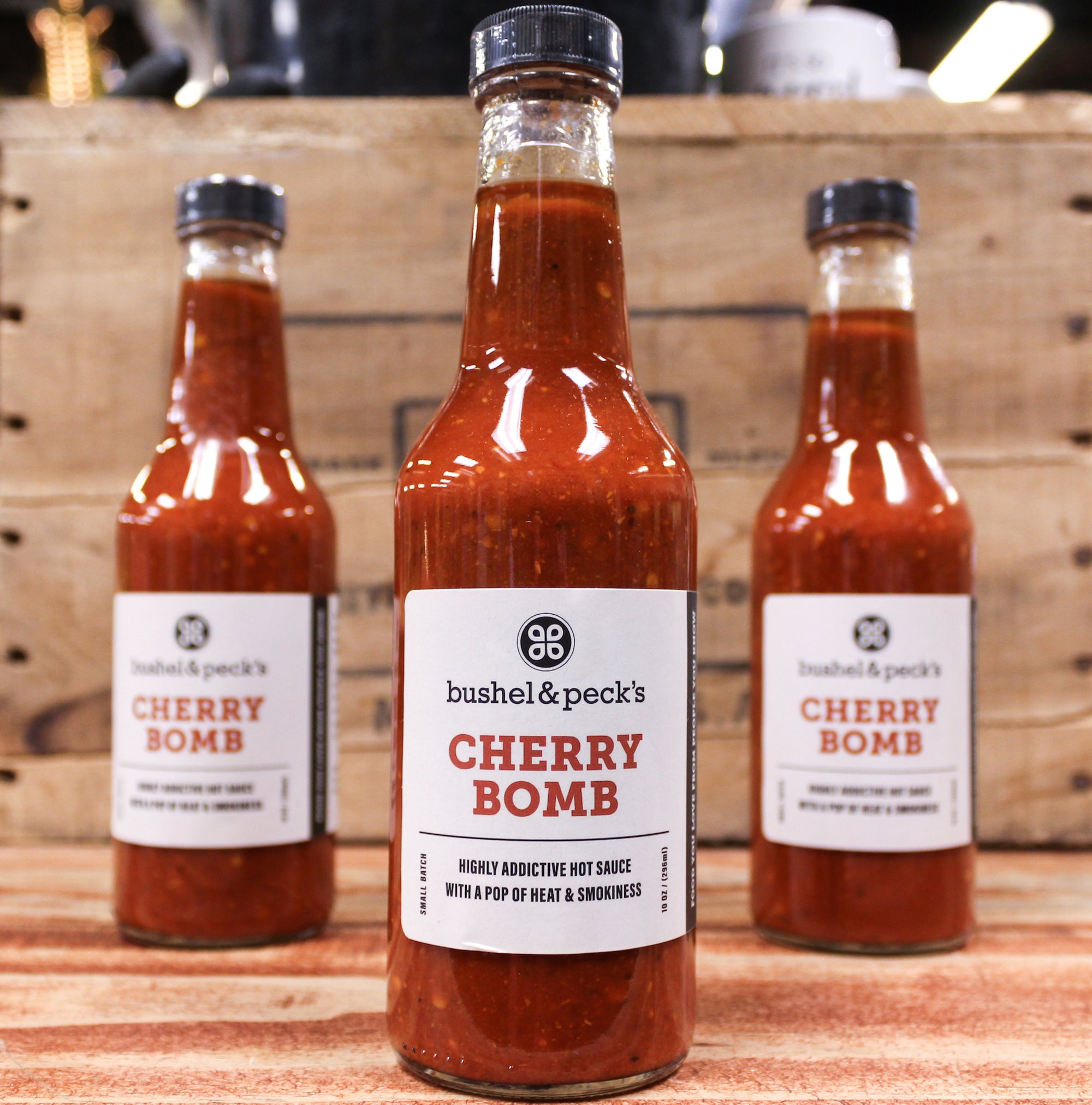 Cherry Bomb Hot Sauce 10 ounce Bottle - the BIG bomb - Our Best Seller