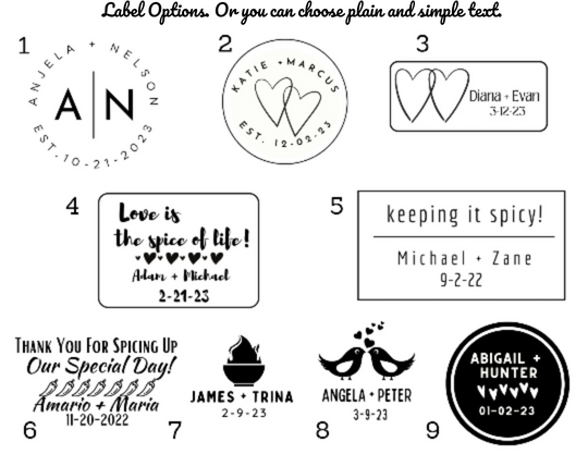 50 Custom Hot Sauce Wedding or Event Favors: B&P Cherry Bomb