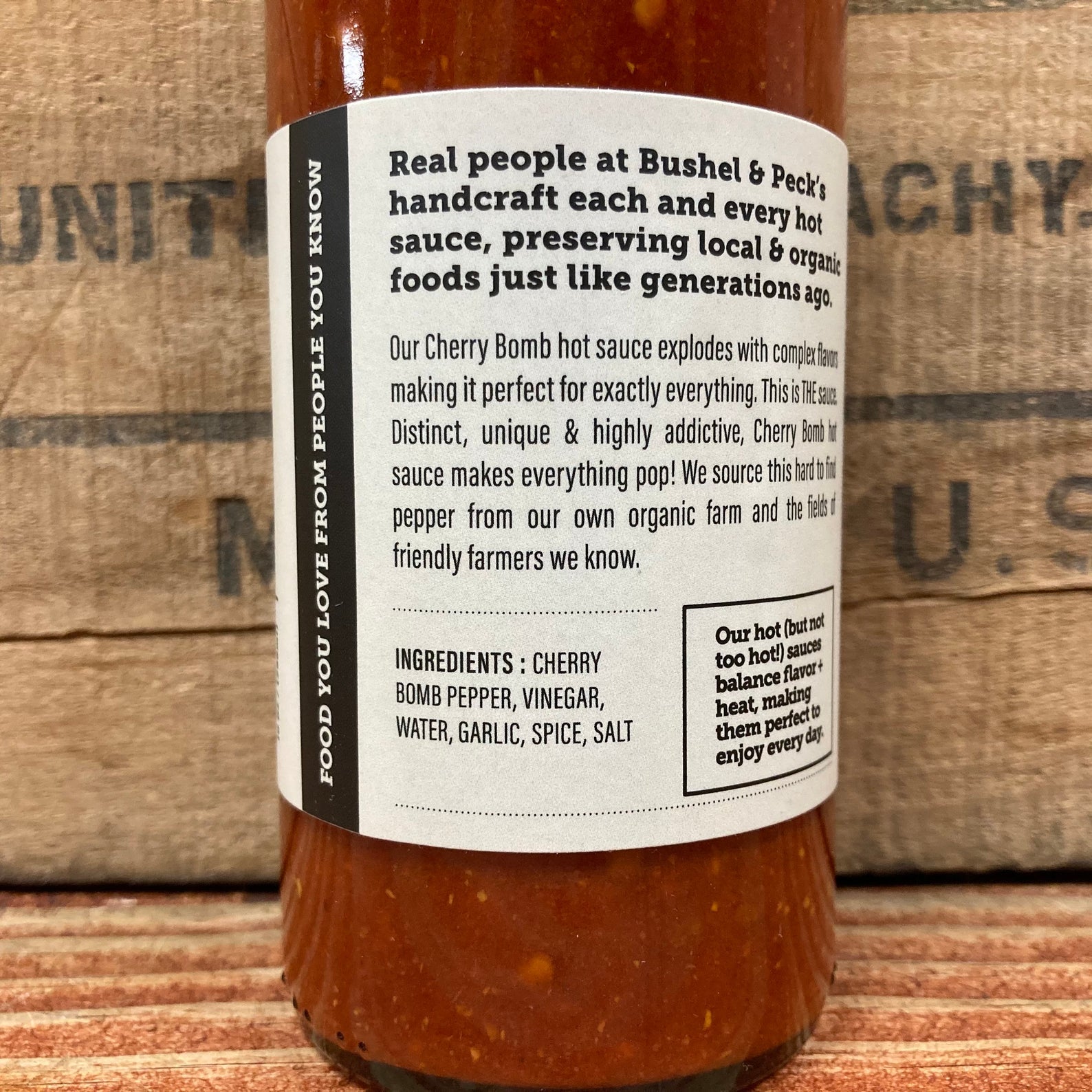 50 Custom Hot Sauce Wedding or Event Favors: B&P Cherry Bomb