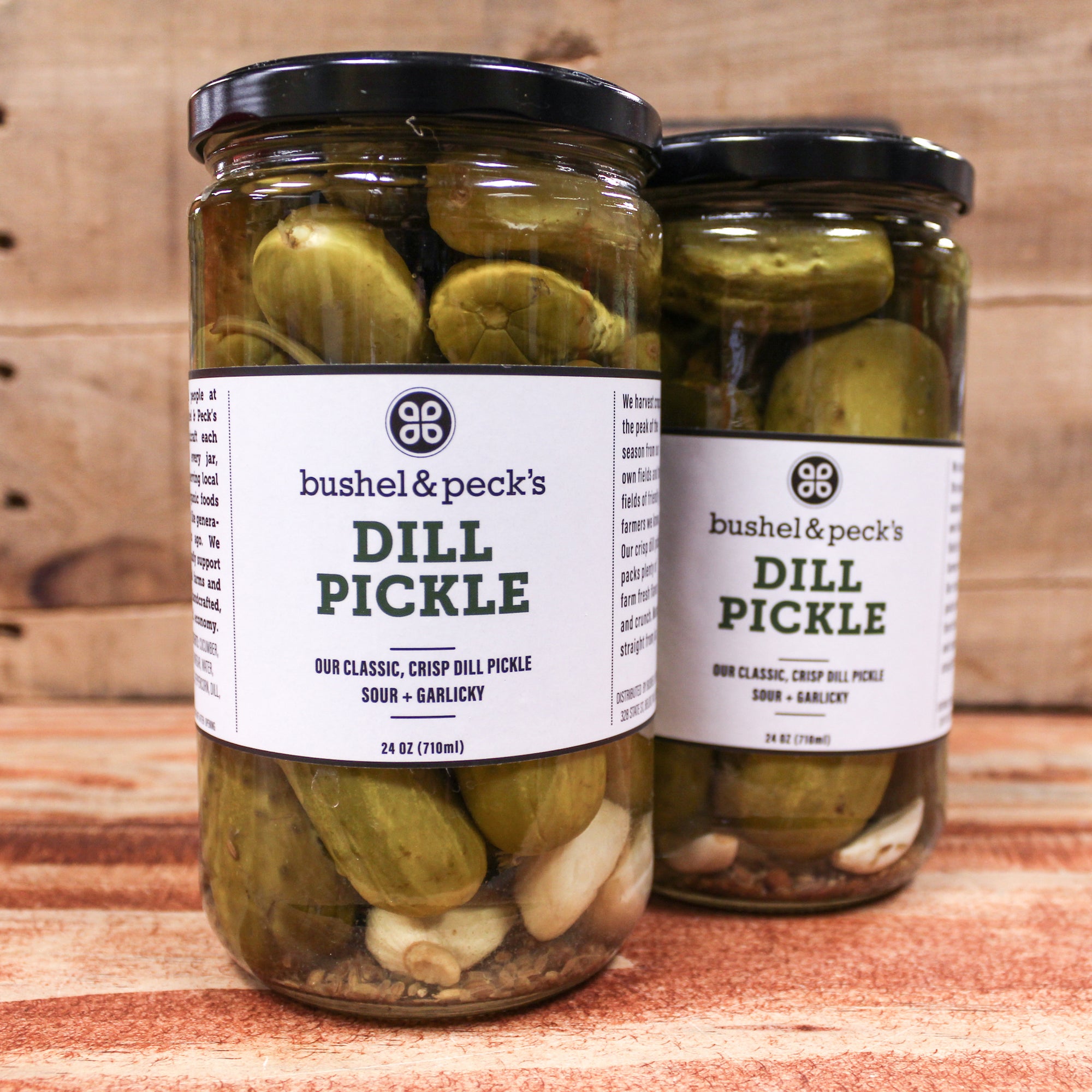 Whole Dill Pickles ~ Plain or Spicy Two Jars