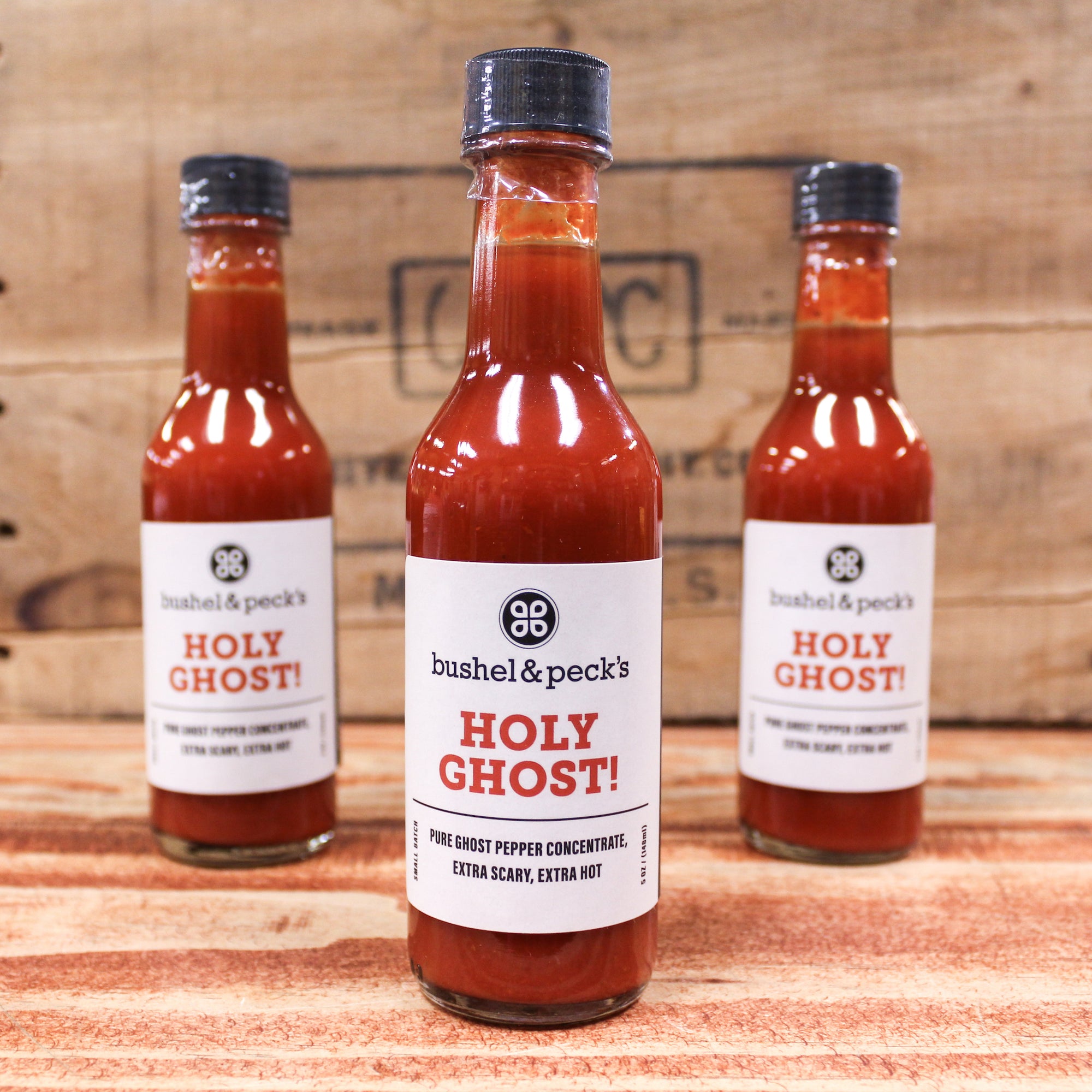 Three Bottles: Holy Ghost Hot Sauce ~ Pure Ghost Pepper - Extra Hot